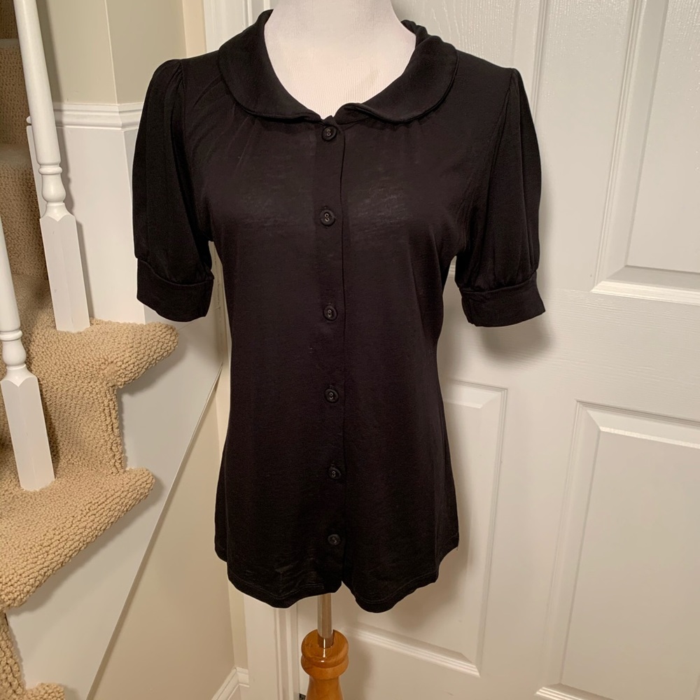 NWOT, Zara Collection, knit top, Peter Pan collar
